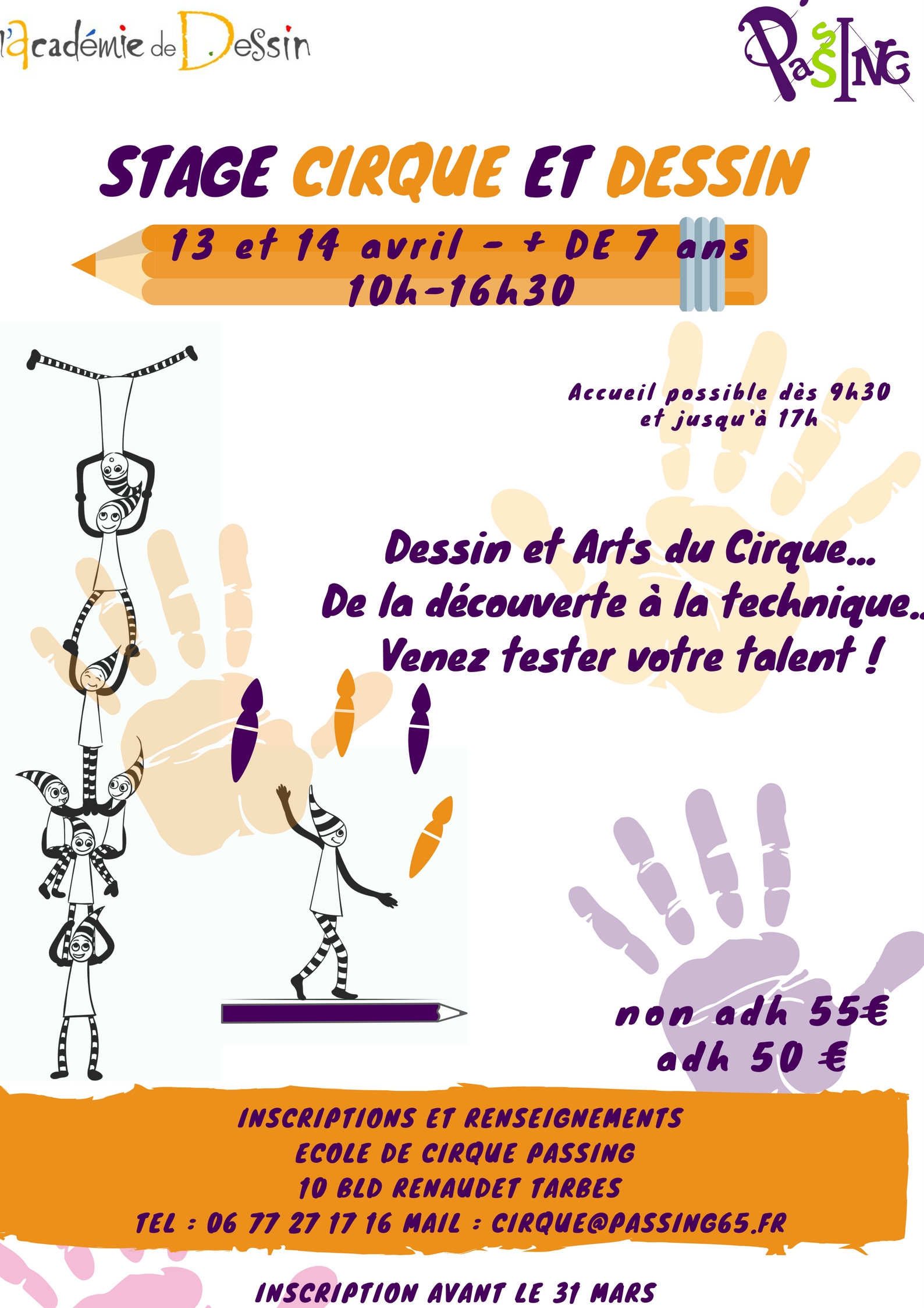 Stage cirque et dessin