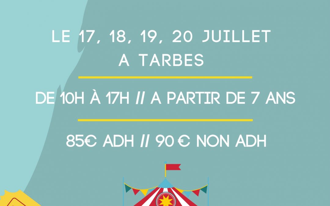 Stage cirque et spectacle du 17 au 20 juillet