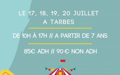 Stage cirque et spectacle du 17 au 20 juillet