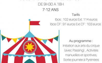 Stage de cirque à Ibos du 21 au 25 août