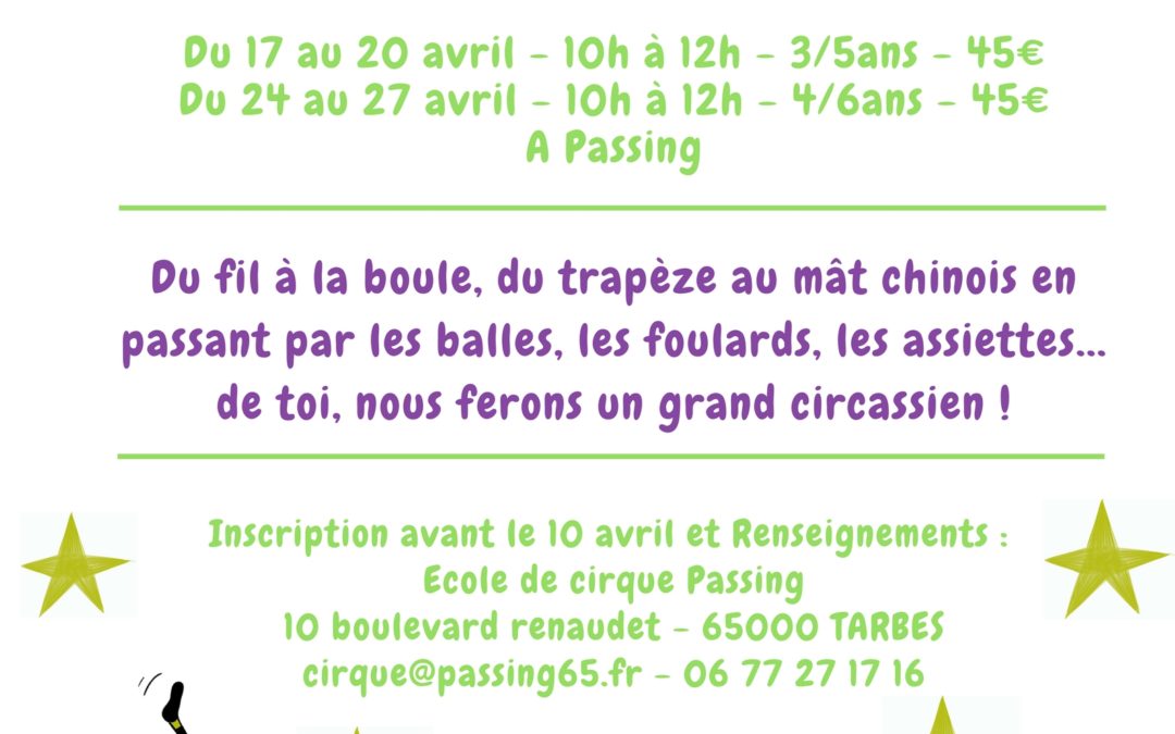 demandez le programme, demandez le programme des stages de Paques