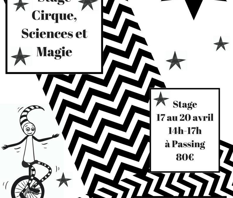 affiche cirque, magie et sciences