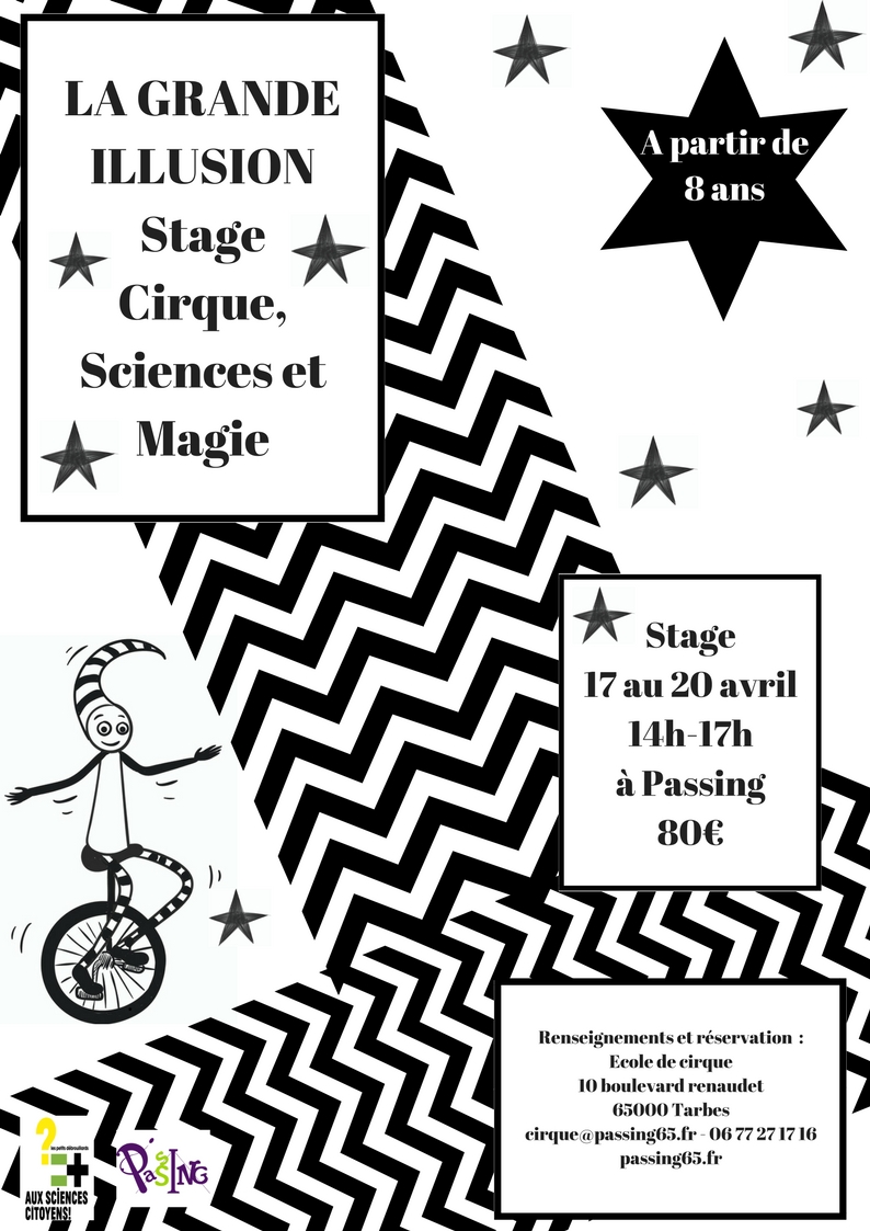 affiche cirque, magie et sciences