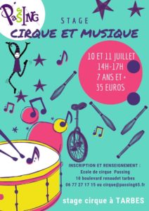 Stage cirque et musique