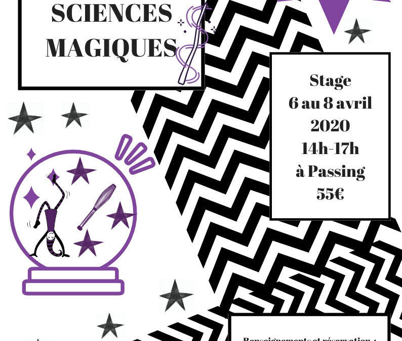 Stage cirque sciences magie