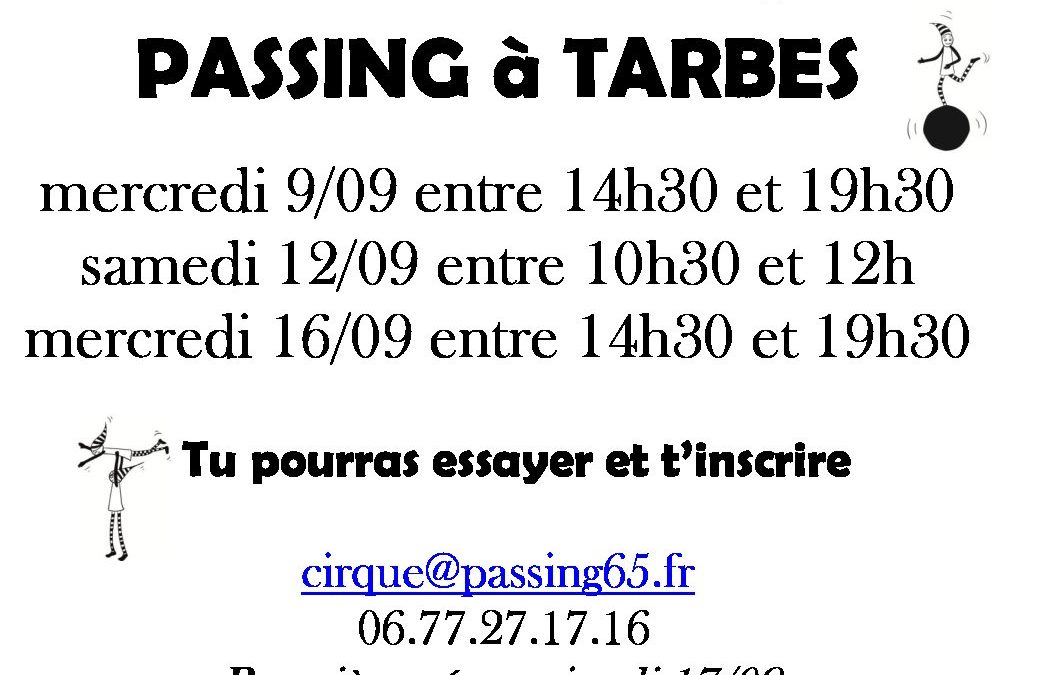 affiche inscription tarbes 2020