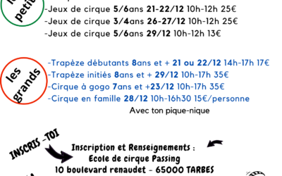 Stages NOEL 2022 à Tarbes