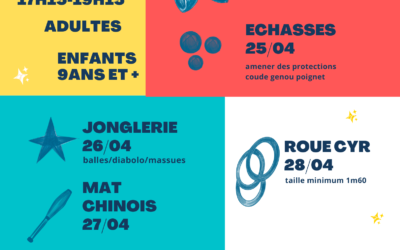 Programme des stages de Pâques 2023