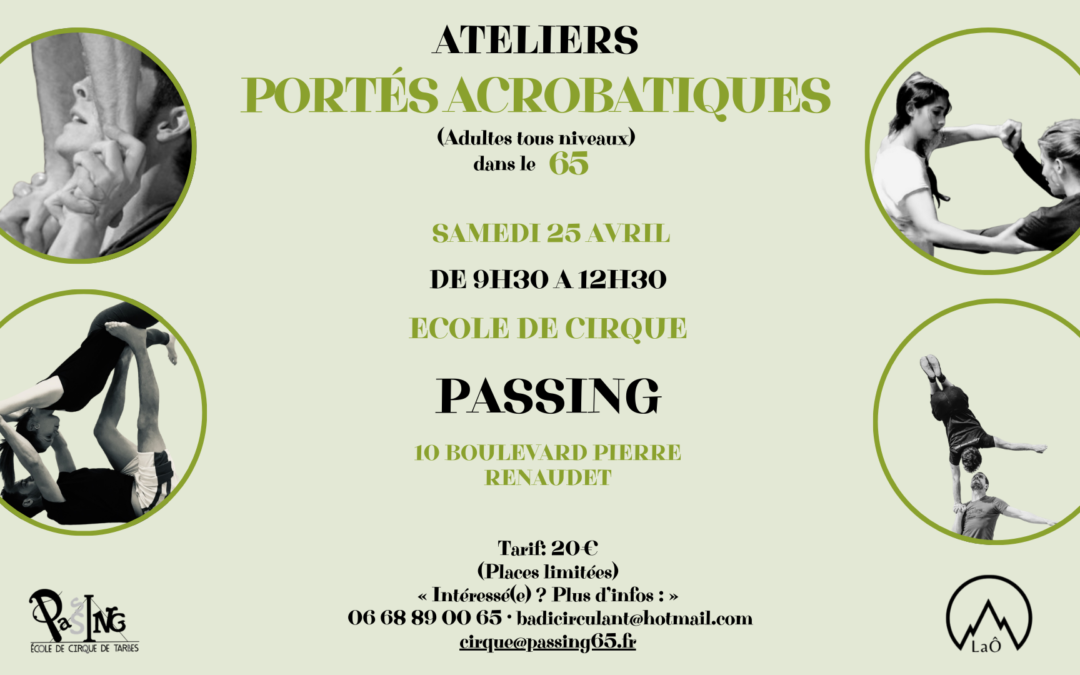 Des ateliers Acro mais pas que pour les adultes….