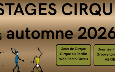 STAGES CIRQUE en automne / octobre 2026